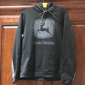 Sport-Tec John Deere Sweatshirt - Black and Gray